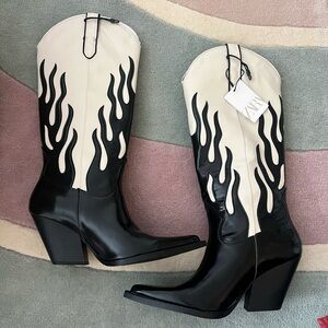 Zara Flame Cowgirl Boots